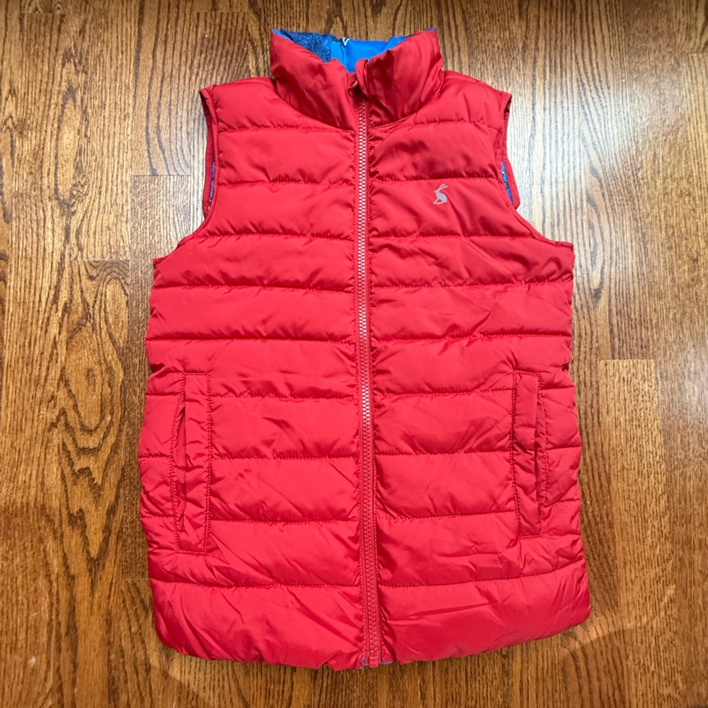 Joules Reversible Puffer Vest Sz 8 - Picture 4 of 8
